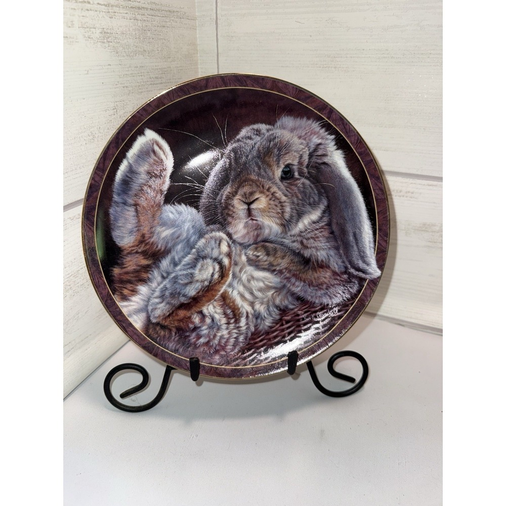 The Bradford Exchange‎ Bunny Tales "Footloose" Collectors Plate 8 Inch VTG